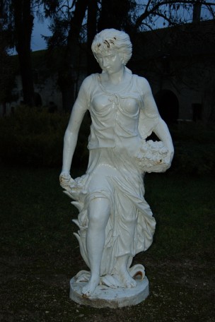 Statue en fonte 4 saisons Blanc