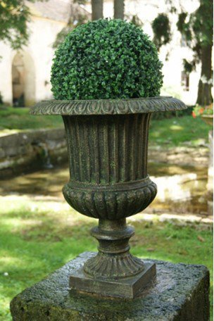 Vase Médicis en fonte Bronze-Vert
