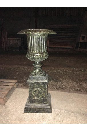 Vase Médicis en fonte Bronze-Marron